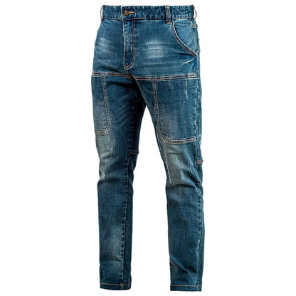 Tactical Jeans Men Multiple Pockets Wear-Resistant Cargo Trousers Male Outdoor Business Classic Casual Straight Mens Jeans Pants