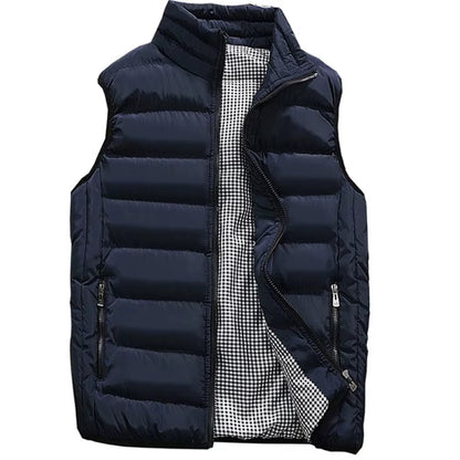 Brand Clothing Vest Jacket Mens New Autumn Warm Sleeveless Jacket Male Winter Casual Waistcoat Men Vest plus Size Veste Homme