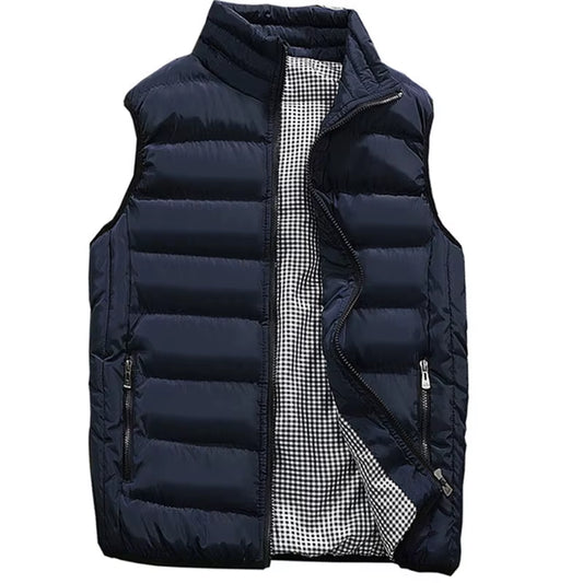 Brand Clothing Vest Jacket Mens New Autumn Warm Sleeveless Jacket Male Winter Casual Waistcoat Men Vest plus Size Veste Homme